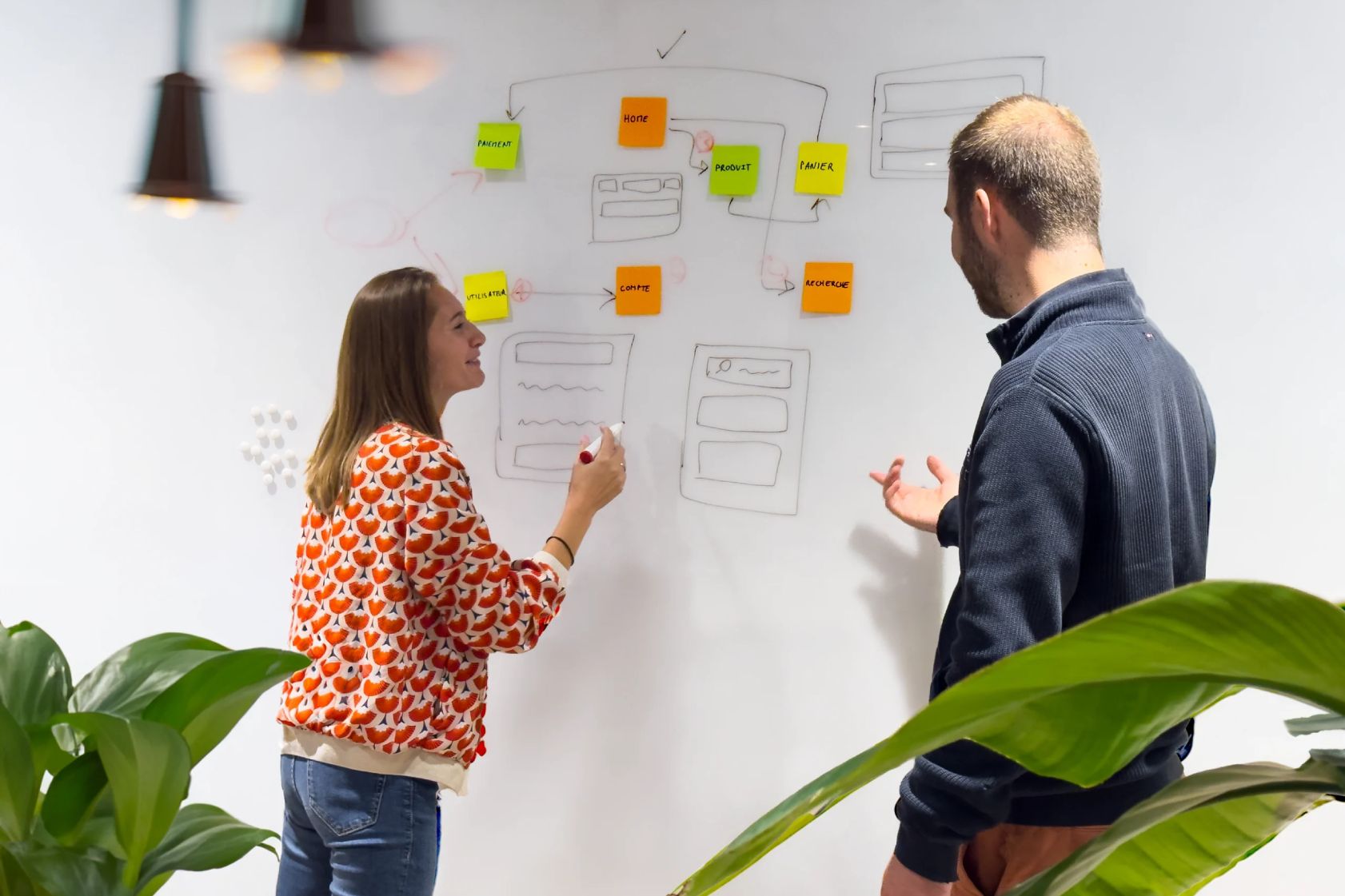 UX UI design wireframe équipe Codyssée