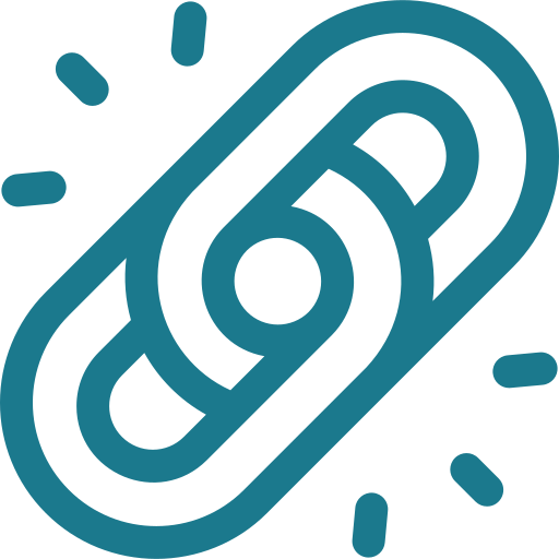 icone représentant deux maillons pour signifier le lien qui nous unis chez codyssée