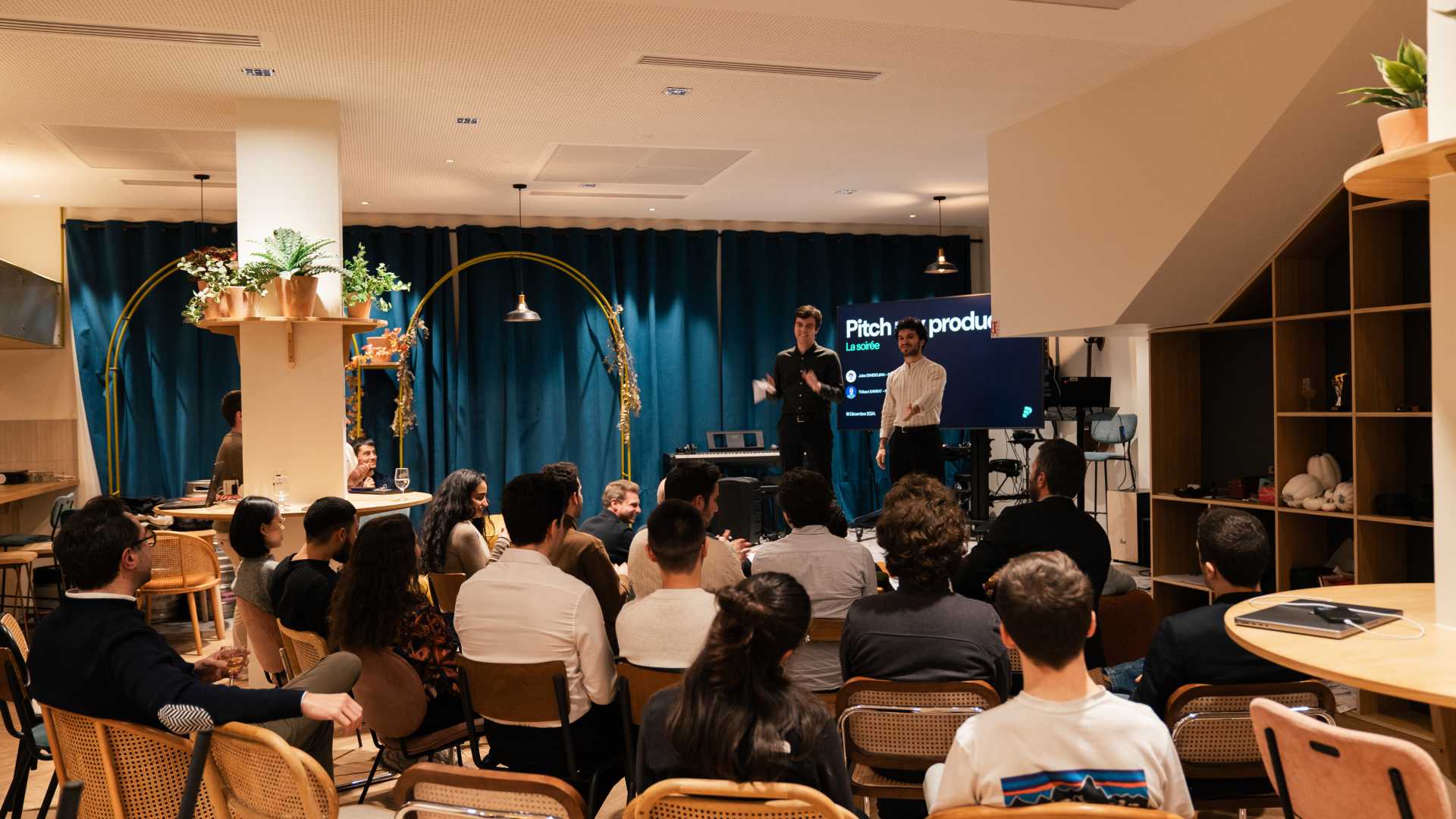 photo d'une intervention à l'occasion de la fromation pitch my product lancée dans le groupe codyssée