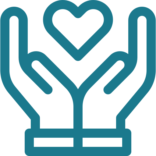 main avec un coeur au milieu, symbolisant la valeur ajoutée